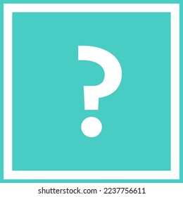Question mark, FAQ sign, Help symbol, vector mark symbols light blue style. Isolated icon.