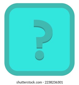 Question mark, FAQ sign, Help symbol, vector mark symbols light blue style. Isolated icon.