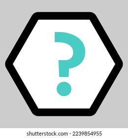 Question mark, FAQ sign, Help symbol, vector mark symbols light blue style. Isolated icon.