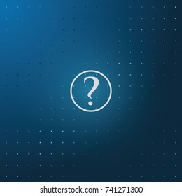 Question mark flat sign icon.
