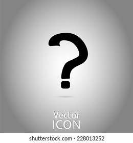 Question mark. Flat style. Made in vector