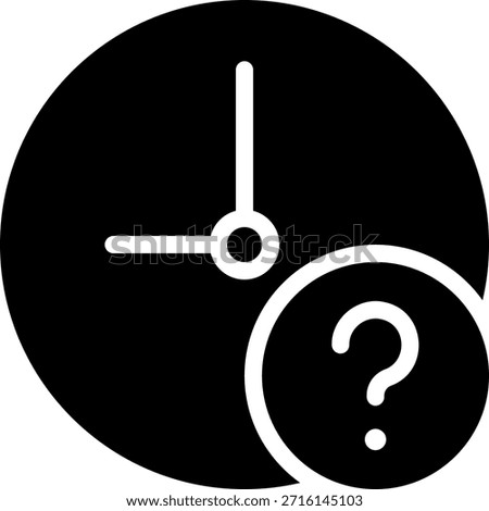 question mark glyph icon illustration vector