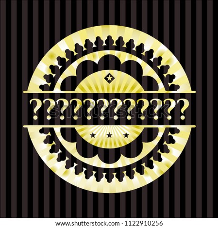Question Mark gold badge