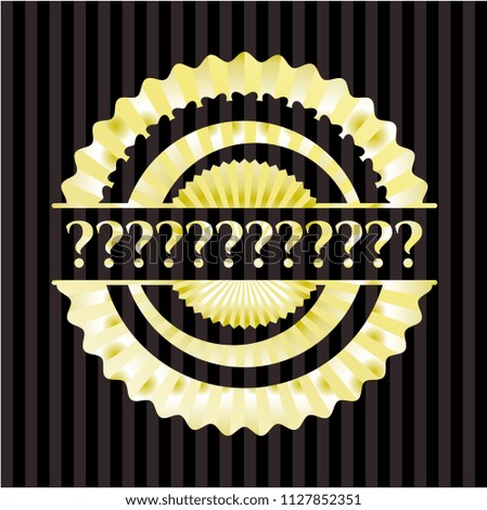 Question Mark gold badge