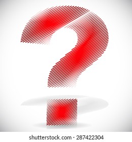 Question mark graphics for related concepts. Problem solving, questions, riddle, quiz, looking for a solution.