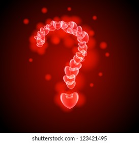 Question Mark Hearts Stock Vector (Royalty Free) 123421495 | Shutterstock