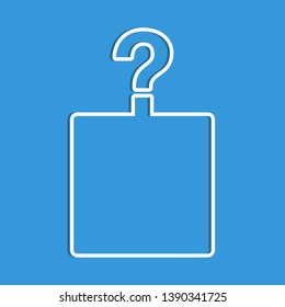 Question mark, Help symbol flat style. icon isolated on white background. Vector illustration 