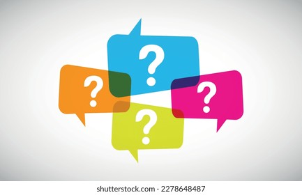 question mark icon, answer and question icon for asking