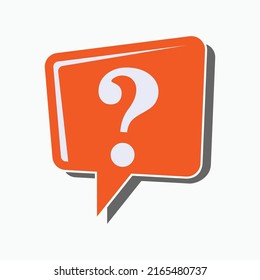 Question Mark Icon.  Ask Symbol - Vector.