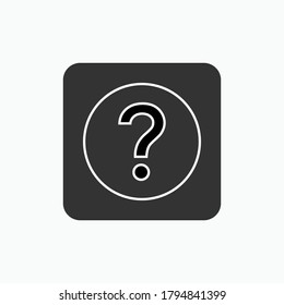 Question Mark Icon. Asking Symbol - Vector.