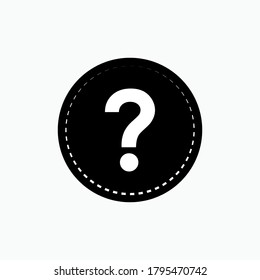 Icono de signo de interrogación. Pedir símbolo - vector.