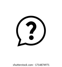 Question Mark Icon In Bubble Vector