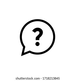 Question mark icon in bubble vector