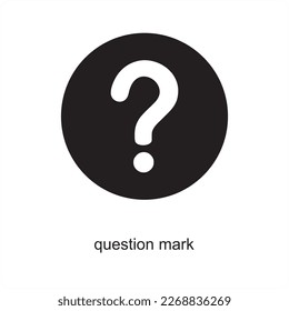 Question mark and question icon concept