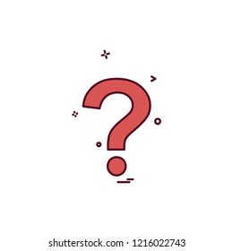 Question mark icon design vector