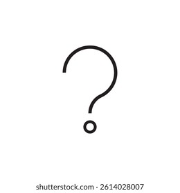 question mark icon editable outline stroke vector eps