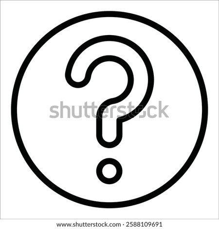 Question Mark Icon Element For Design