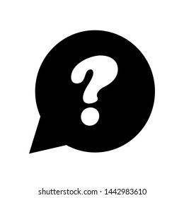 question mark icon flat design