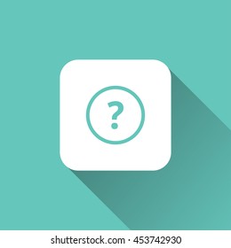 question mark icon. flat design