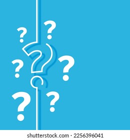 Question mark icon in flat style. Faq vector illustration on isolated background. Ask help sign business concept.