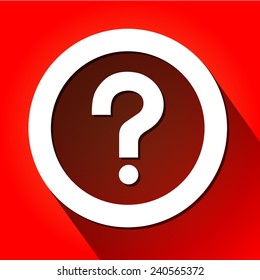 Question mark icon great for any use. Vector EPS10.
