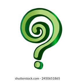 Vector de Imagen de dibujo a mano con signo de interrogación