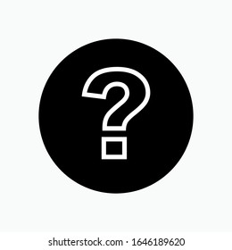 Question Mark Icon. Help Desk, FAQ Symbol for Design, Presentation, Website or Apps Elements - Vector.