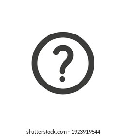 Question mark icon. Help desk, info desk concept icon