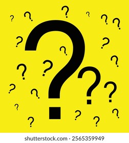 Question mark icon. Help icon, service chat sign button, customer support icon. Black question mark silhouette. Set related to question marks. Design eps 10