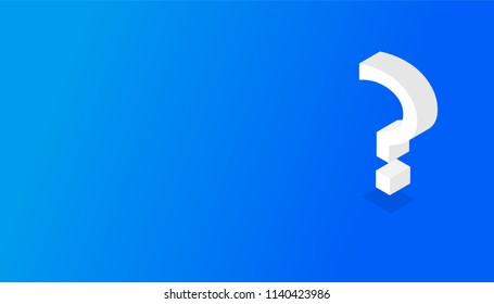 Question mark icon. Help symbol. FAQ sign on background. 