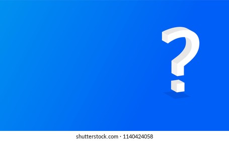 Question mark icon. Help symbol. FAQ sign on background. 