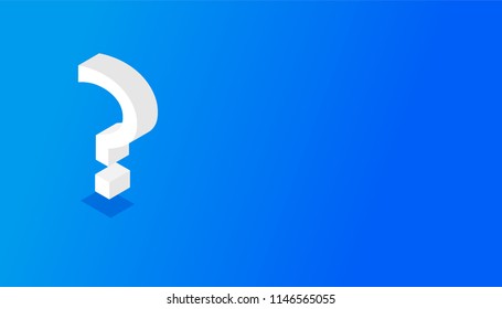 Question mark icon. Help symbol. FAQ sign on background. 