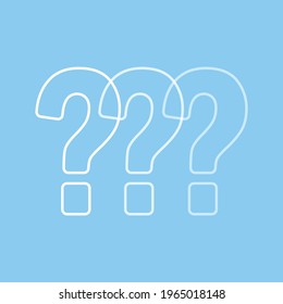 Question mark icon. Help symbol.
