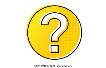Question mark icon. Help symbol. FAQ sign vector illustration. Box chat
