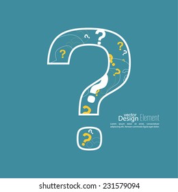 Question mark icon. Help symbol. FAQ sign