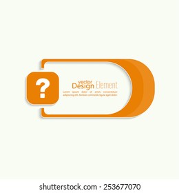 Question mark icon. Help symbol. FAQ sign on a yellow background. 