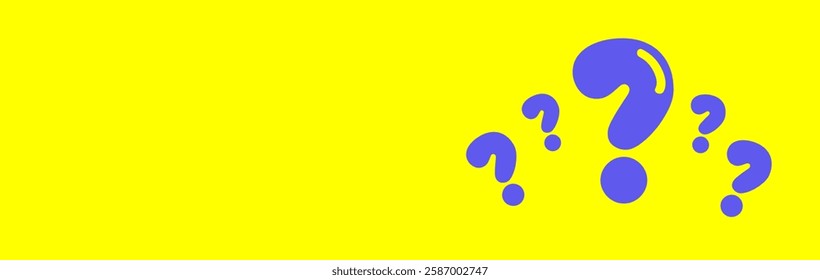 Question mark icon. Help symbol. FAQ sign. minimal outline. orange blue. vector illustration in flat style.