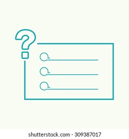 Question mark icon. Help symbol. FAQ sign. vector