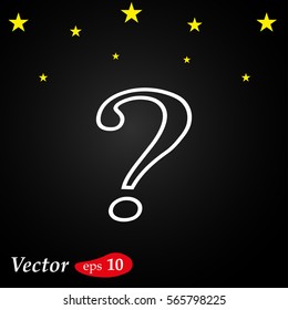 Question mark icon. Help symbol.
