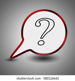 Question mark icon. Help symbol. vector