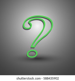 Question mark icon. Help symbol.