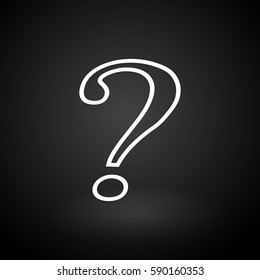 Question mark icon. Help symbol. Web design style.