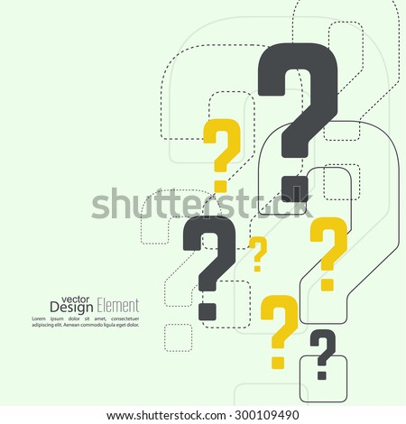 Question mark icon. Help symbol. FAQ sign on  background. vector