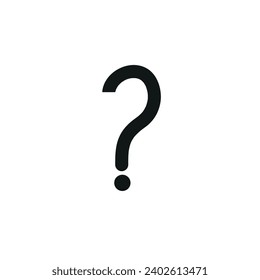  question mark icon, information support, signs can be used for logo, mobile application, user interface, web design, flat vector illustration