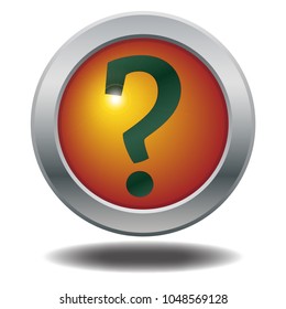 A question mark icon isolated on a white background