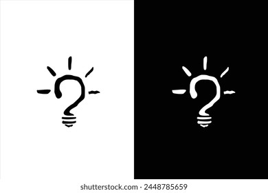 El icono de signo de interrogación parece una bombilla 
