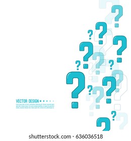 Icono de signo de interrogación. Símbolo de ayuda moderno. Inicio de sesión de preguntas frecuentes en segundo plano. Ilustración vectorial contemporánea.
