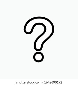 Question Mark Icon. Mystery, Unknown. Symbol Ask. Applied for Design, Presentation, Website or Apps Elements - Vector.