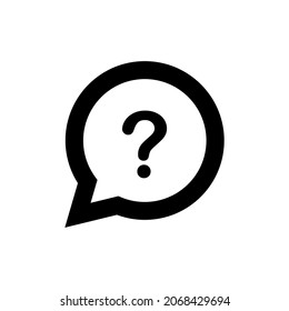 question mark icon on white background
