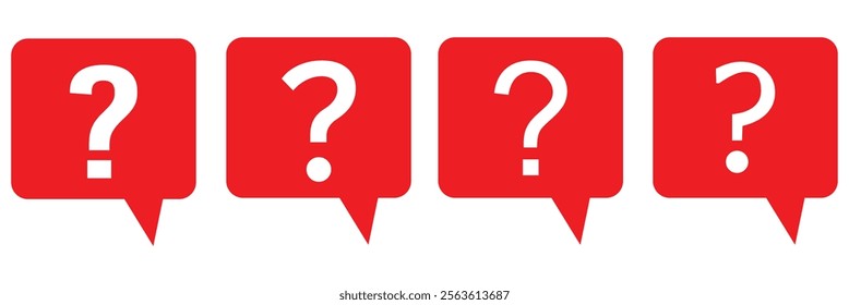 question mark icon with outline 